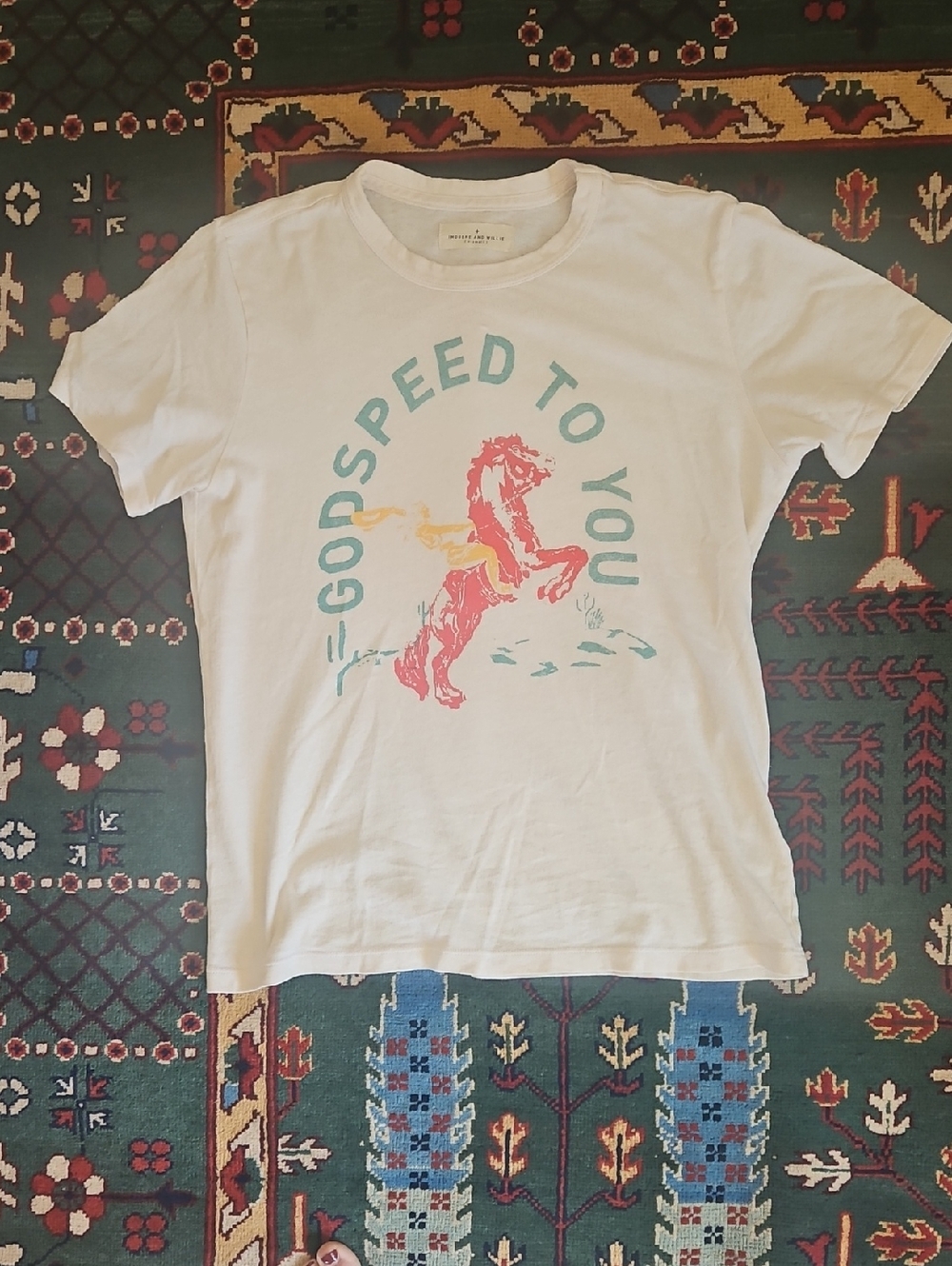 imogene + willie White 'Godspeed To You' Short Sleeve Graphic Tee